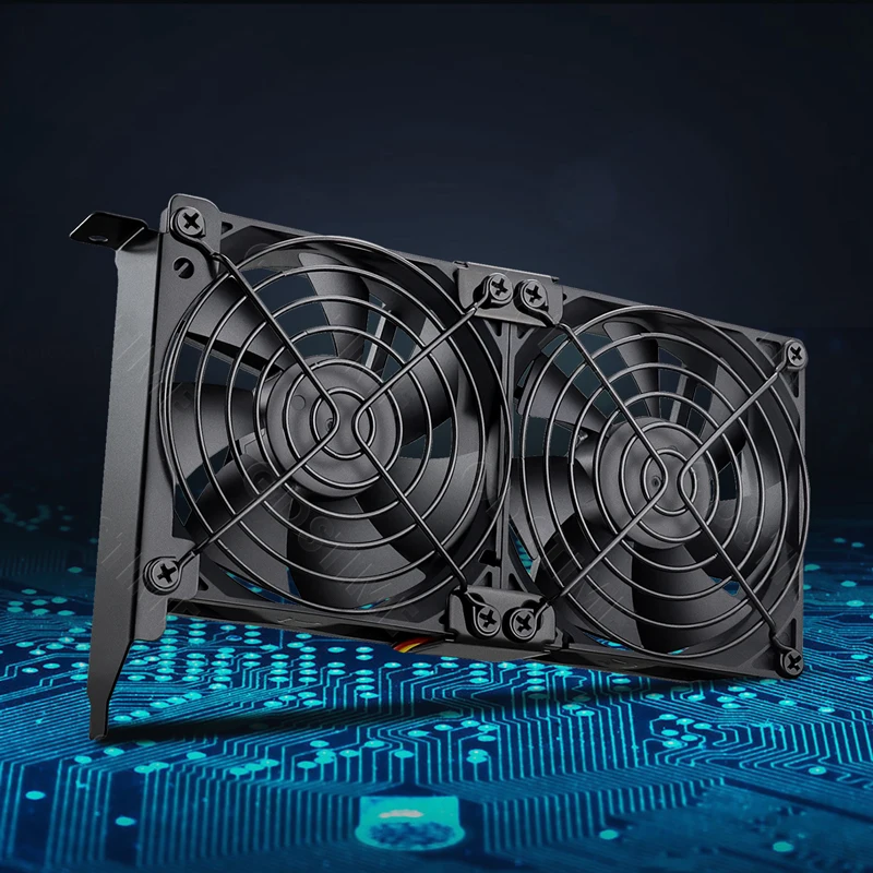 Gdstime 80MM CPU 케이스 팬 90MM 범용 데스크탑 컴퓨터 VGA 쿨러 8025 파트너 섀시 PCI 그래픽 카드 더블 & 트리플 팬 라디에이터