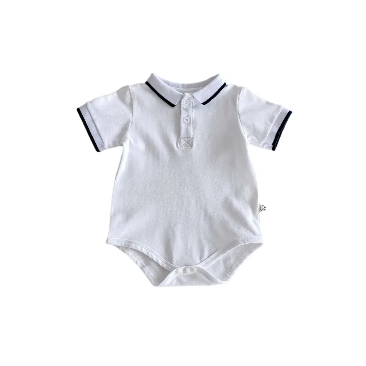 Summer Short Sleeve Baby Romper Boys Polo Collar Bib Overalls Cotton Crawling Suit Baby Clothes Newborn Gifts