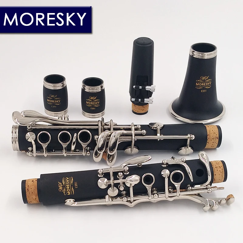 Professional C-key Clarinet MORESKY E201 clarinet woodwind instrument clarinet and saxophone accessories saxophone and clarinet mouthpieces