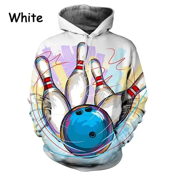 

Novelty And Fun Men'sWomen's Long Sleeve Hoodie Bowling Graphic 3D Printed Hoodie Casual Plus Size Sweatshirt Pullovers Tops