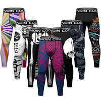 Cody Lundin Men's Jiu Jitsu Spats Stappling Compression Tights Pant Training BJJ No Gi Grappling Leggings Gym Fitness Trousers 1