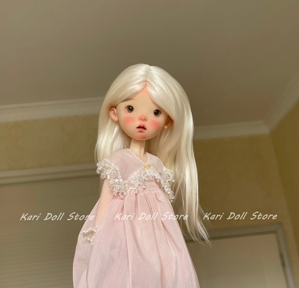 カリ人形 ナチュラル モヘアウィッグ Landazz Landoudou 人形用 頭囲