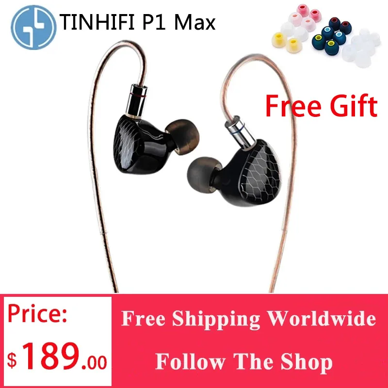 TINHIFI P1 Max 14 2 мм плоские проводные наушники с магнитным приводом Hifi гарнитура