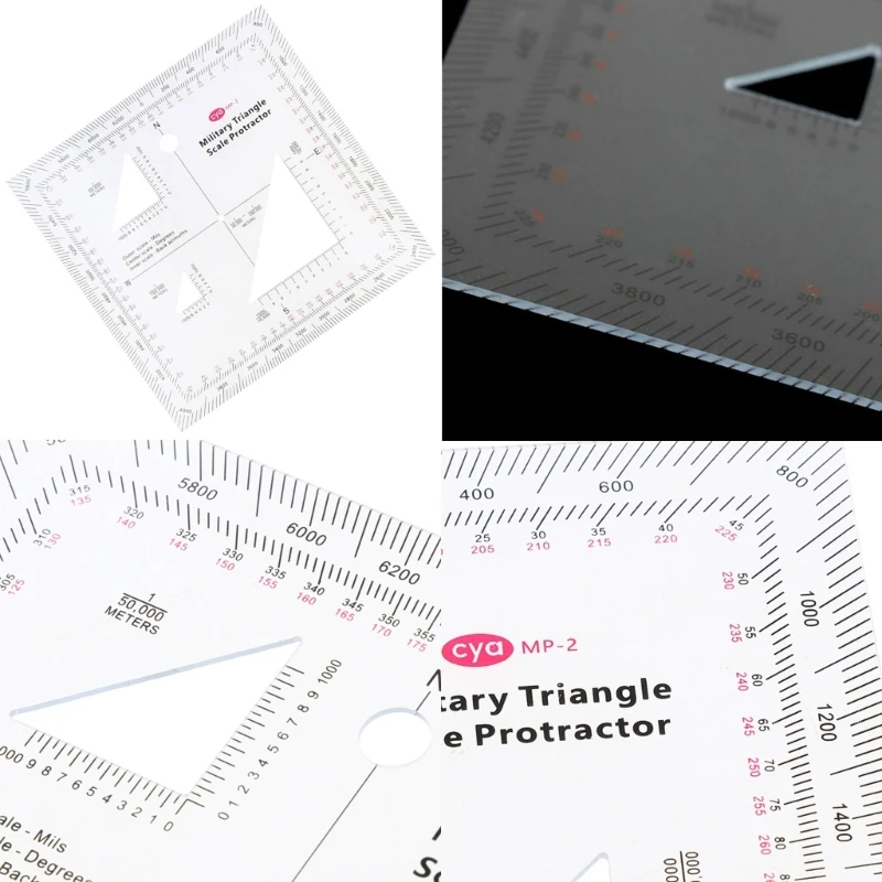 Practical Military MGRS USNG Coordinate Scale MilitaryProtractor TransparentNavigation Topographical Map Scale 3