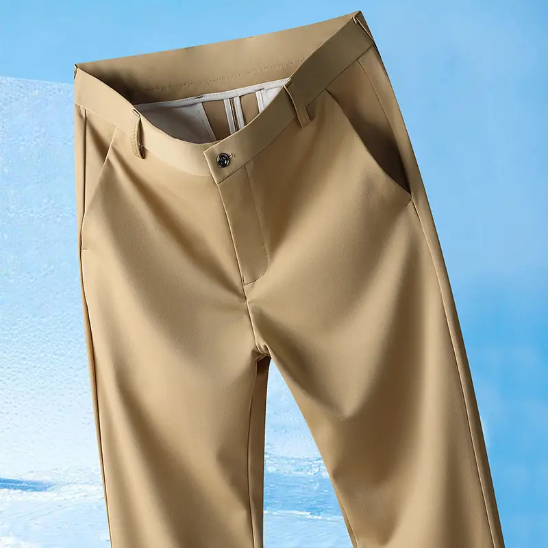 29-42 Men's Summer Pants Thin Straight Stretch Casual Pants with No Trace No Ironing Fabric Silky and Cool Feeling - Image 10