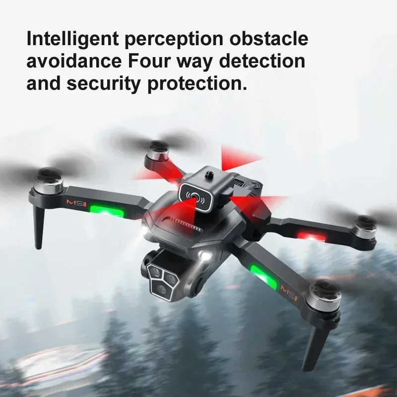 New M1S Drone 8K Professional Triple Camera Obstacle Avoidance Aerial Foldable RC Quadcopter Drone Brushless Motor drone quadcopter