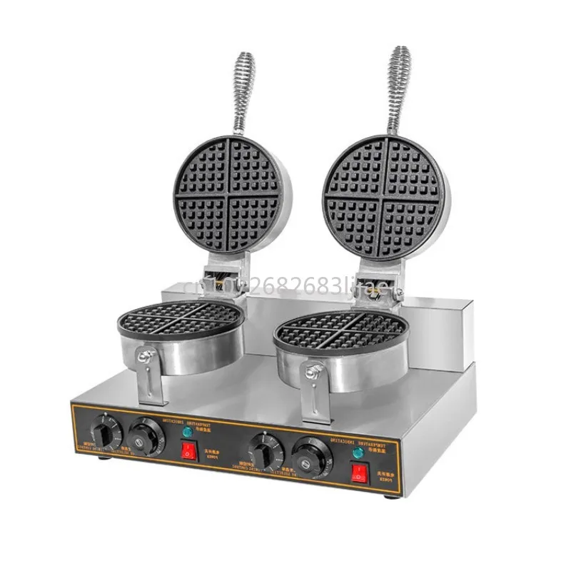 

Electric Heating Double-Head Waffle Baker Double Side Heating Crepe Machine Lattice Muffin Machine Cookie Baking Machine