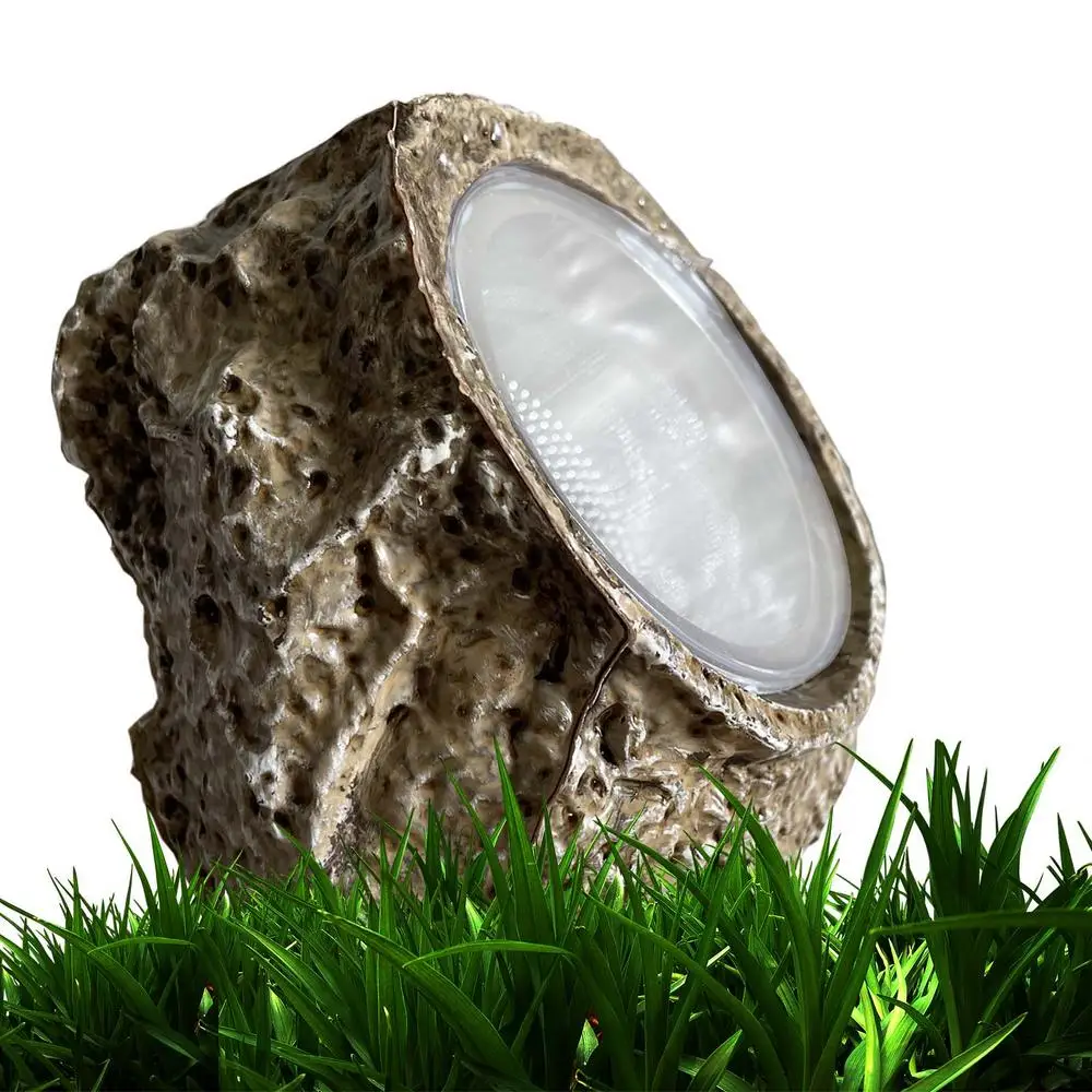 LED Solar Stone Light