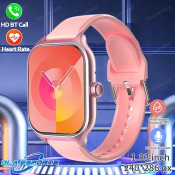 Outdoor Sport Smart Watch Heart Rate Sleep Monitoring Blood Pressure Wireless Voice Call Camera Waterproof Smartwatch 2026 HW12