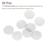 UXCELL 50Pcs 6-25.4mm Diameter Pipe Screen Stainless Steel Screens Pipe Filters Screens Mesh Multifunctional Smoking Accessories 2