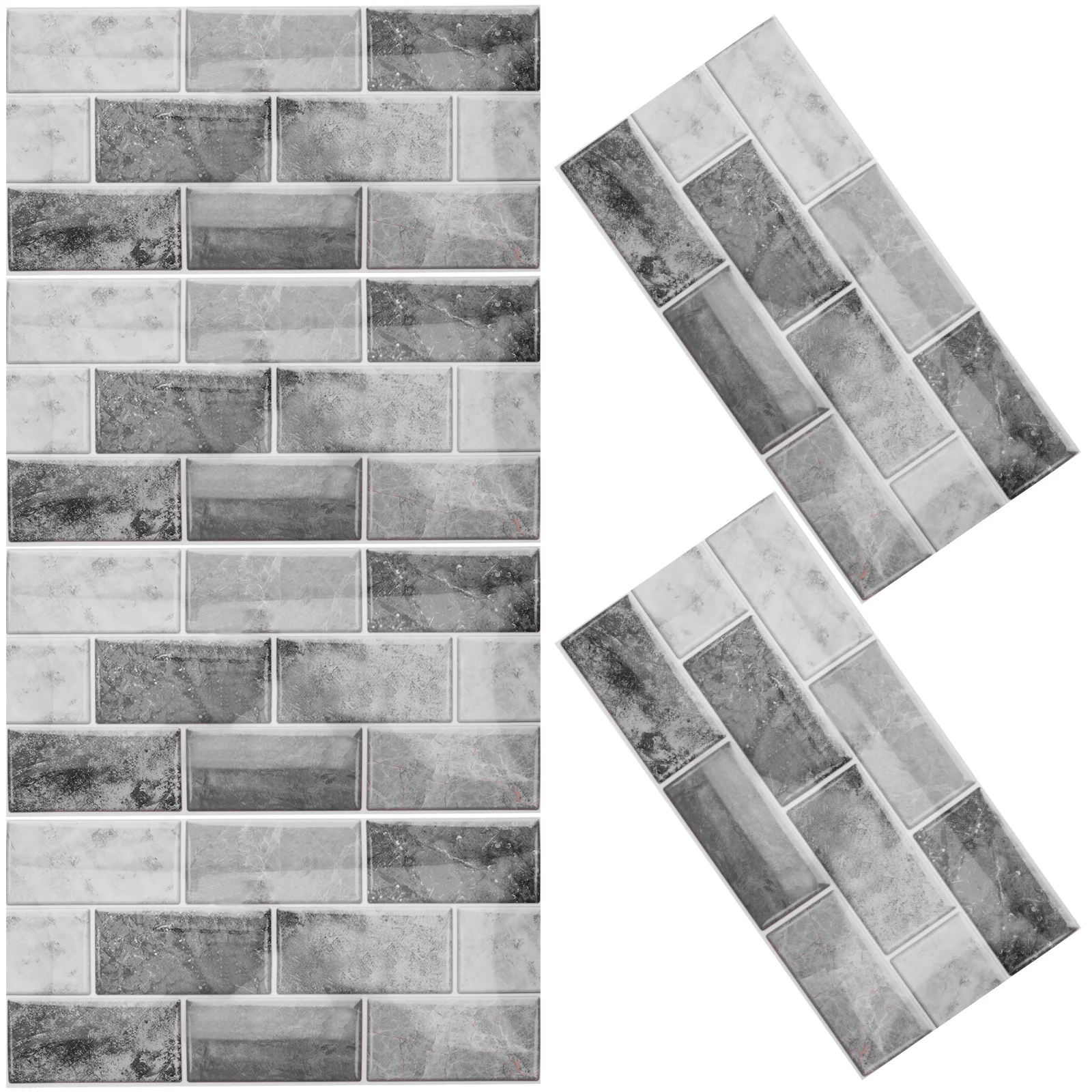 

6 Sheets Sticker Wall Decoration Self Adhesive Tile Stickers for Kitchen Water Proof