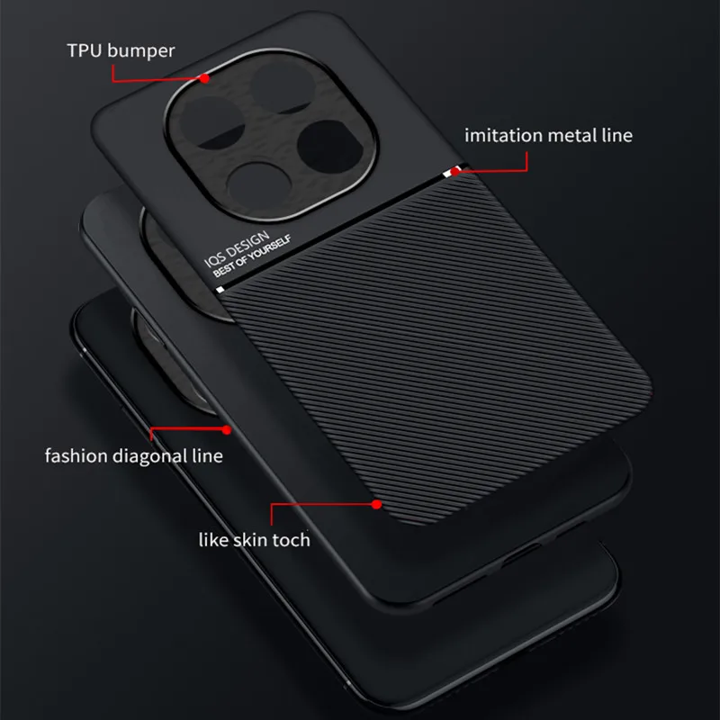 Sleek Matte UltraThin Leather Magnetic Phone Case