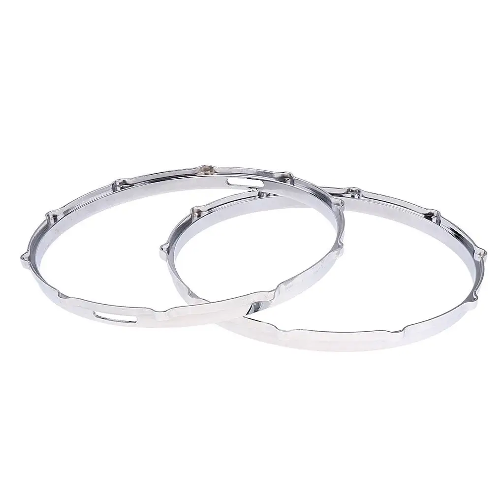 

2pcs 14 Inch Snare Drum Hoop Ring Hardware Percussion Instrument Parts Accs