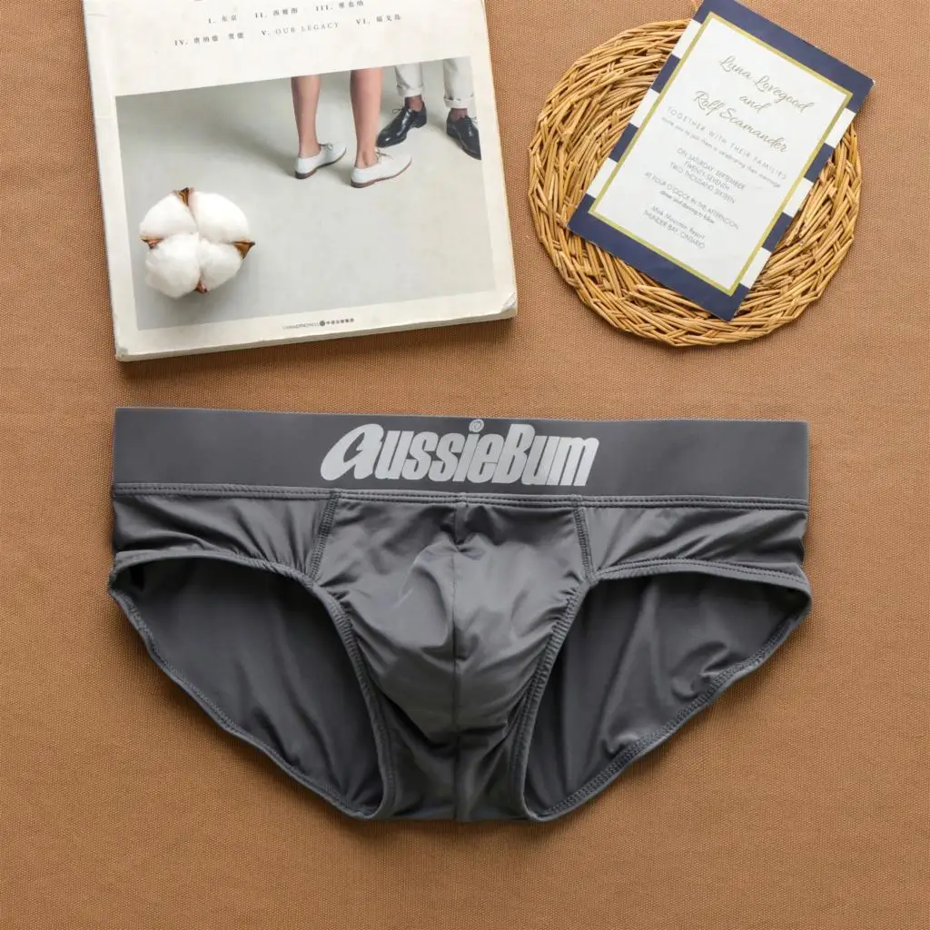 Men Triangle Underwear Qmilch Low Increase Capsular Elasticity Body Bag Hugging Comfortable Briefs Slip Dropshipping 5