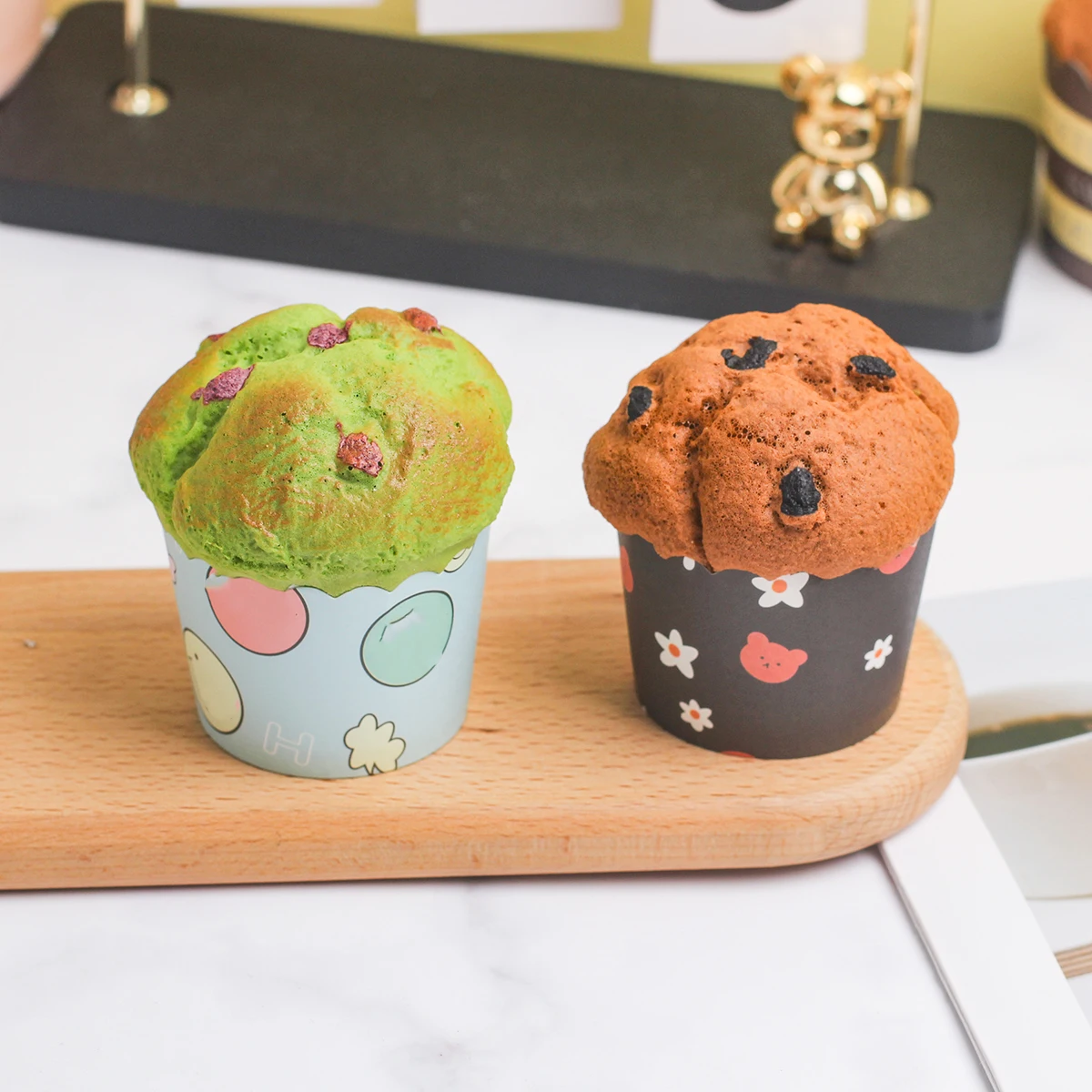 6PCS Colorful Cupcake Dessert Wedding Party Decoration Cake Decoration Photography Professional Simulation Cake Model FCYY-010 food model food photography props