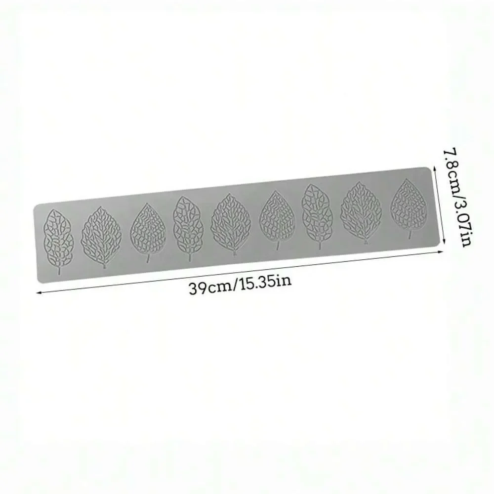 Silicone Leaf-Shaped Fondant and Chocolate Molds