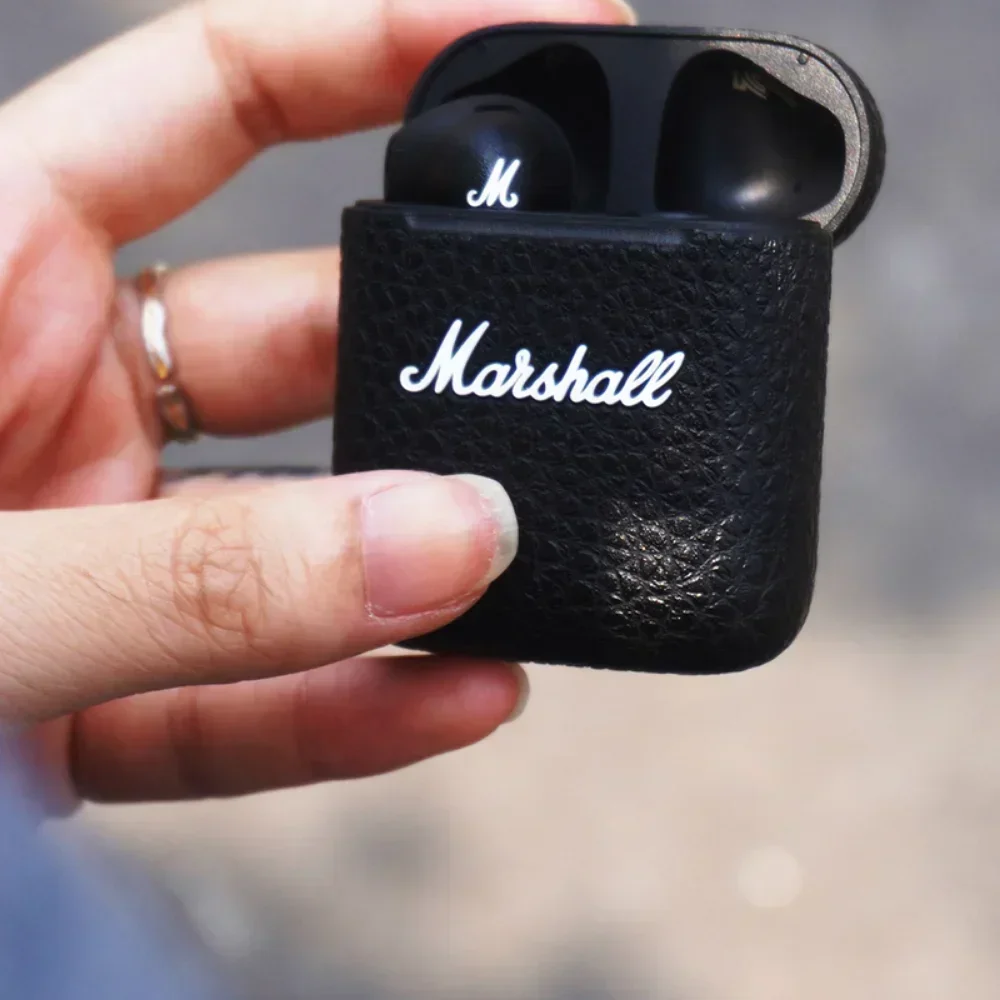 Marshall MINOR III Portable Wireless Headphones HIFI Sound Bluetooth Earphone with Charging Case Sport Semi-In-Ear Headphone