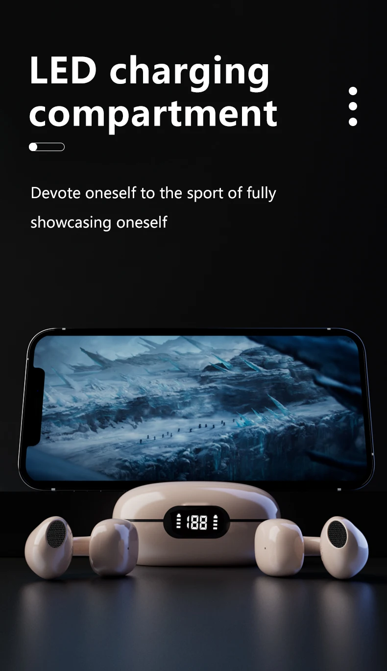 Fineblue F350 Wireless earphone | Bluetooth 5.3 Ear-clip TWS Headset Fineblue F350 Wireless earphone | Bluetooth 5.3 Ear-clip TWS Headset