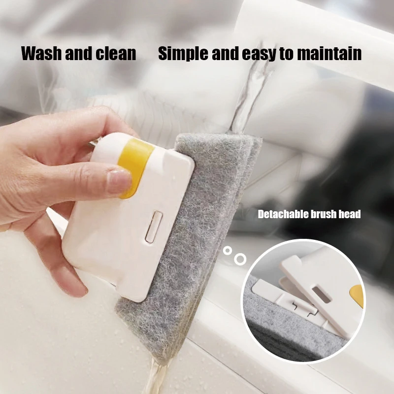 

Window Groove Cleaning Tool Creative Groove Cleaning Cloth Window Cleaning Brush Slot Cleaner Brush outils de nettoyage