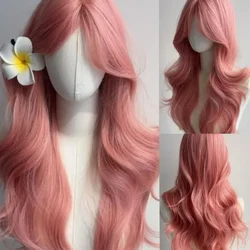 Ashely Pink Long Straight Wig with Headband - Vibrant Synthetic Party Wig - 24inches (Grapefruit Pink)