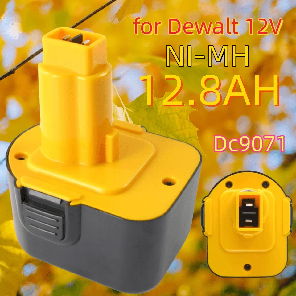 

2023 NEW 12800mAh DC9071 Replacement 12V XRP Battery DW9071 DW9072 DE9037 DE9071 DE9072 DE9074 Cordless Power Tool Battery