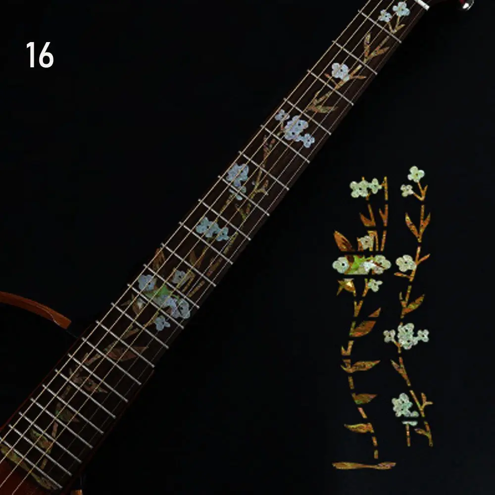 Instrument Decorations: Ultra Thin Cross Inlay Fretboard Stickers for Electric Guitar Accessories