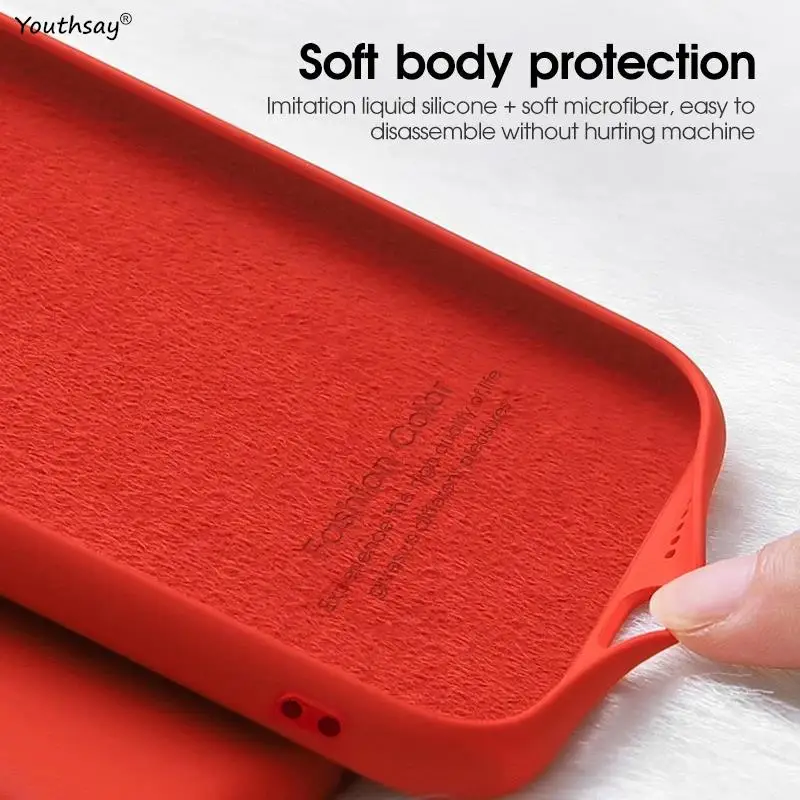 Luxury Liquid Silicone Soft TPU Phone Case Cover