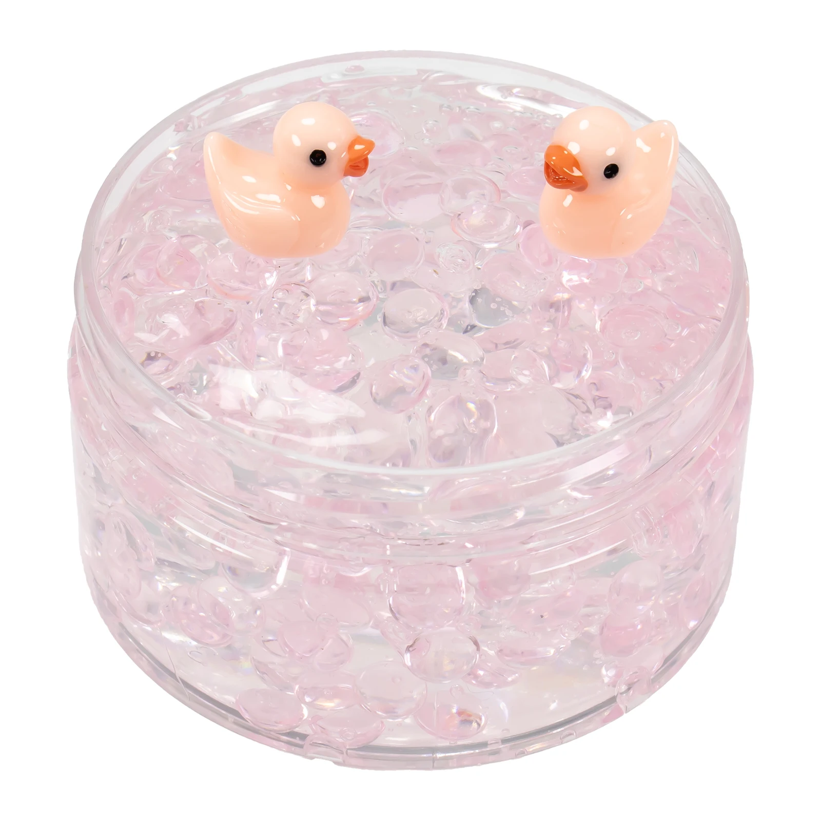 120ml Clear Beads Crunchy Slime Kit Duck Super Soft Stretchy & Non-Sticky Crystal Sludge Party Favors Slime for Birthday Gifts 5