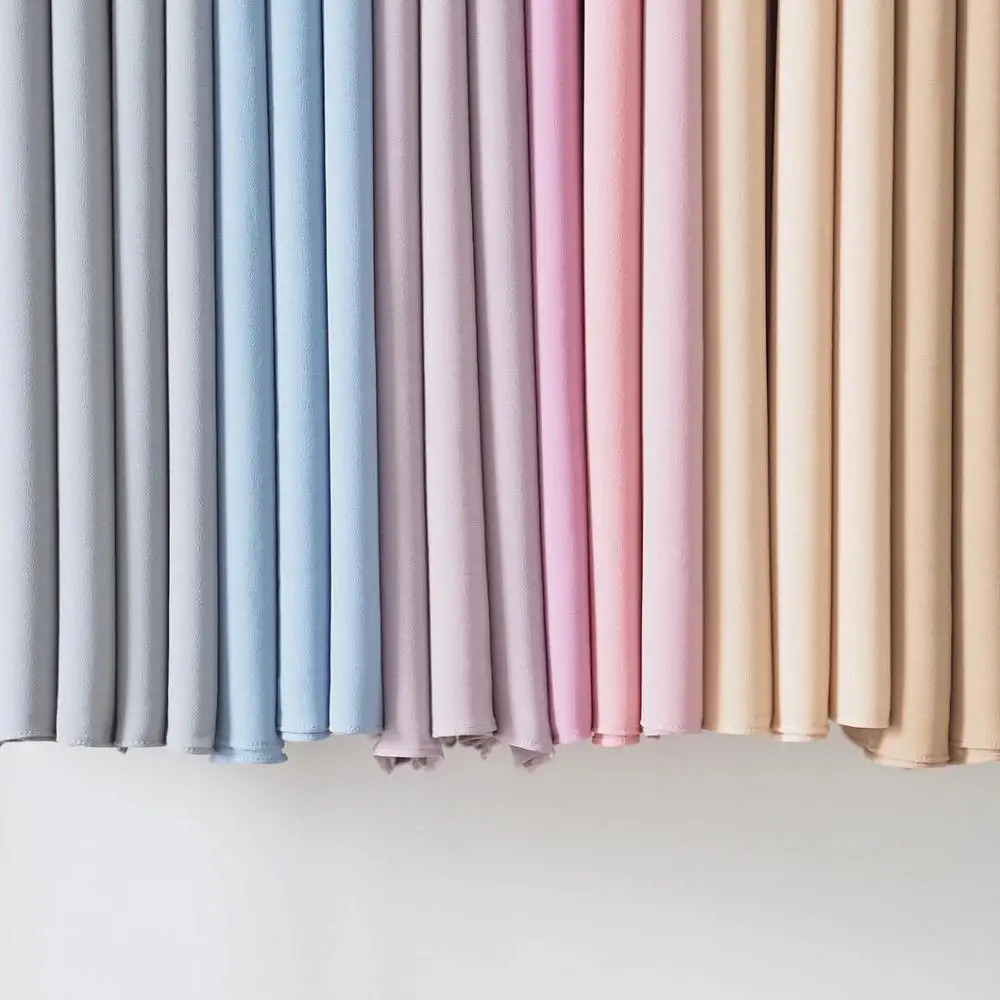 wholesale 10pcs/lot good stitching plain Chiffon hijab scarf shawl 175*70cm color long Shawls head Cover muslim tudung 4