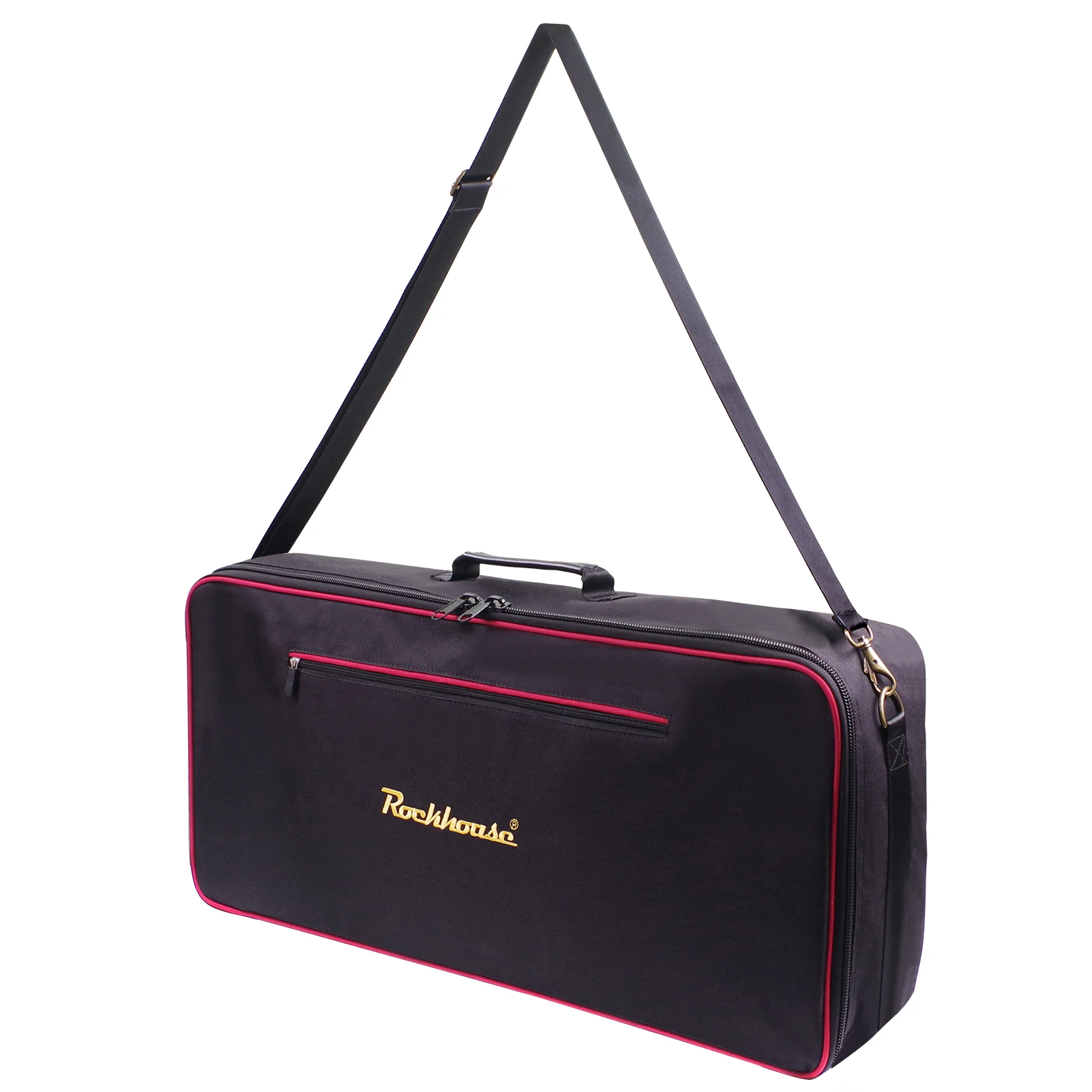 

Rockhouse Effect Pedal Bag Guitar Pedal Board Carry Bag Oxford Cloth Portable Zipper Handbag Shoulder Bag with Detachable Strap