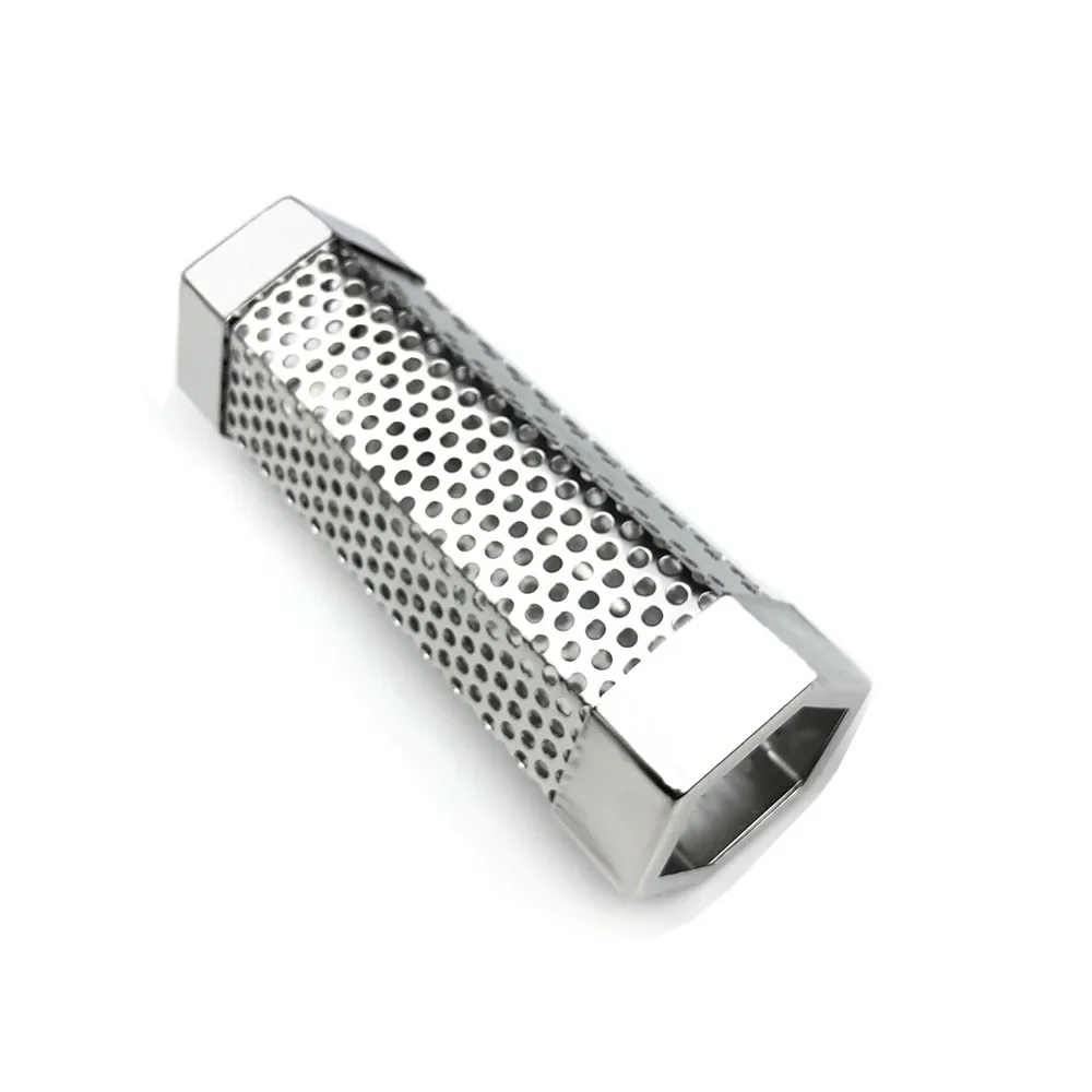 Stainless Steel Smoker Grill Tube Perforated Mesh Smoker Tube Filter Gadget Generator Pellet Smoking Accessories Tools