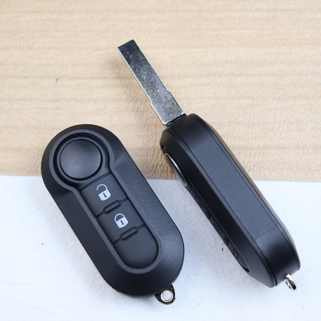 กุญแจรถ Fob กรณีเชลล์สําหรับ Fiat 500 500L Bravo Panda Freemont Punto Ducato Peugeot Boxer Citroen Jumper/ปุ่ม Pad 5