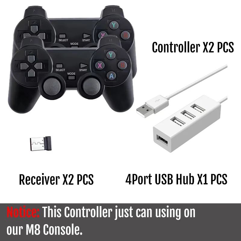 4 Ʈ USB  2PCS M8  ܼ Ʈѷ
