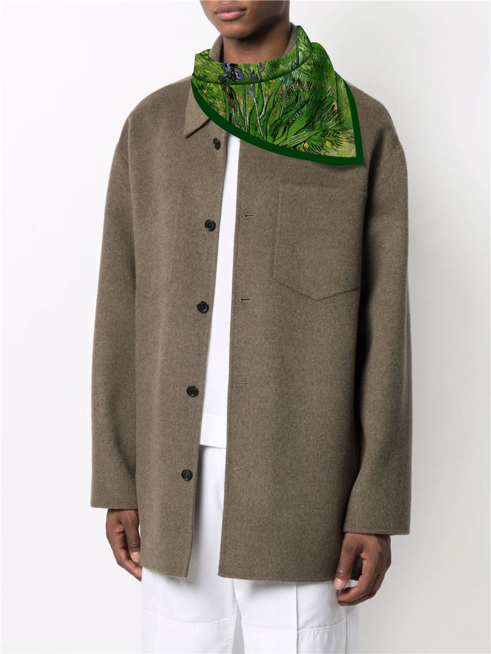 Picasso Ölgemälde Mode Frauen Schal Wraps Twill 100 % Seidenschal 53 cm quadratische Schals Kopftuch Hijab Halstuch Bandana – Detail 30