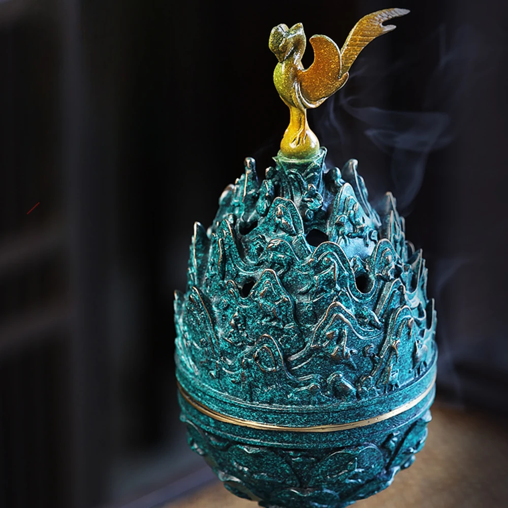 Luxury Censer Ornaments Pure Copper Incense Burners Zen Garden Tea Ceremony Incense Stand Quemadores De Incienso Home Decoration - Image 5