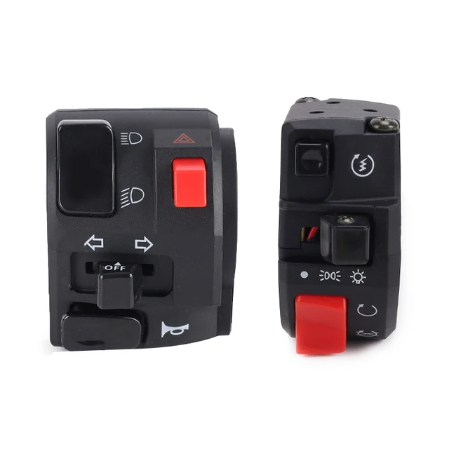Universal 22mm Motorcycle Switches Motorbike Horn Button Turn Signal Electric Fog Lamp Light Start Handlebar Controller Switch