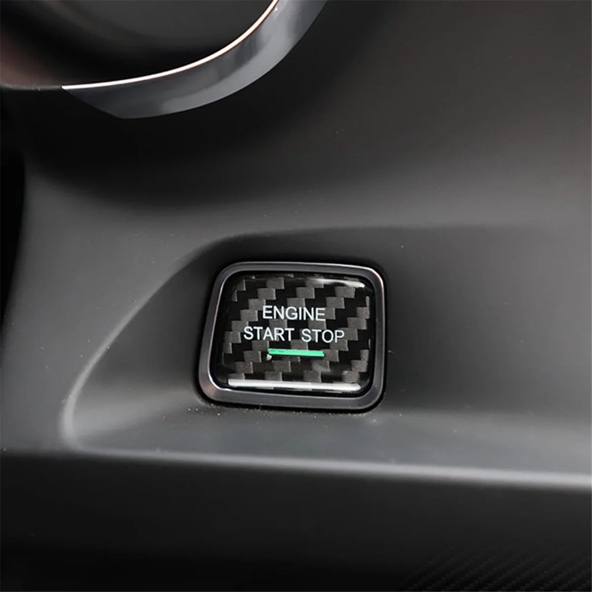 Start Stop Push Button For Chevrolet Camaro Corvette C7 Car Engine Ignition Switch Button Cover Decoration Trim(B)