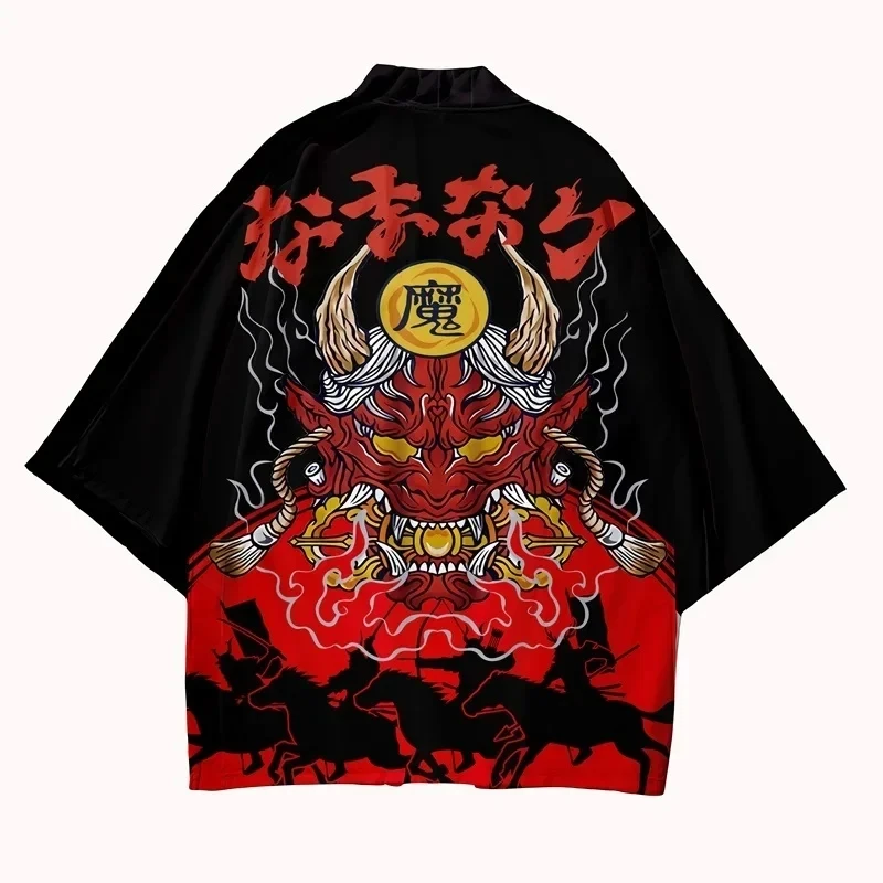Japanese Kimono Japanese Traditional Samurai Kimono Summer Men & Women Japan Harakuju Cardigan Yukata Fashion Unisex Anime Streetwear Haori Japanese Kimono Cardigan Japanese Kimono Shirt