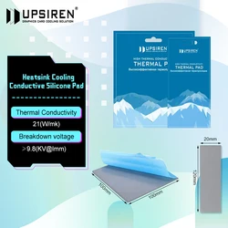 Upsiren High - Performance Thermal Cooling Silicone Pad - 24W 120X20mm (Thickness 2.0mm)