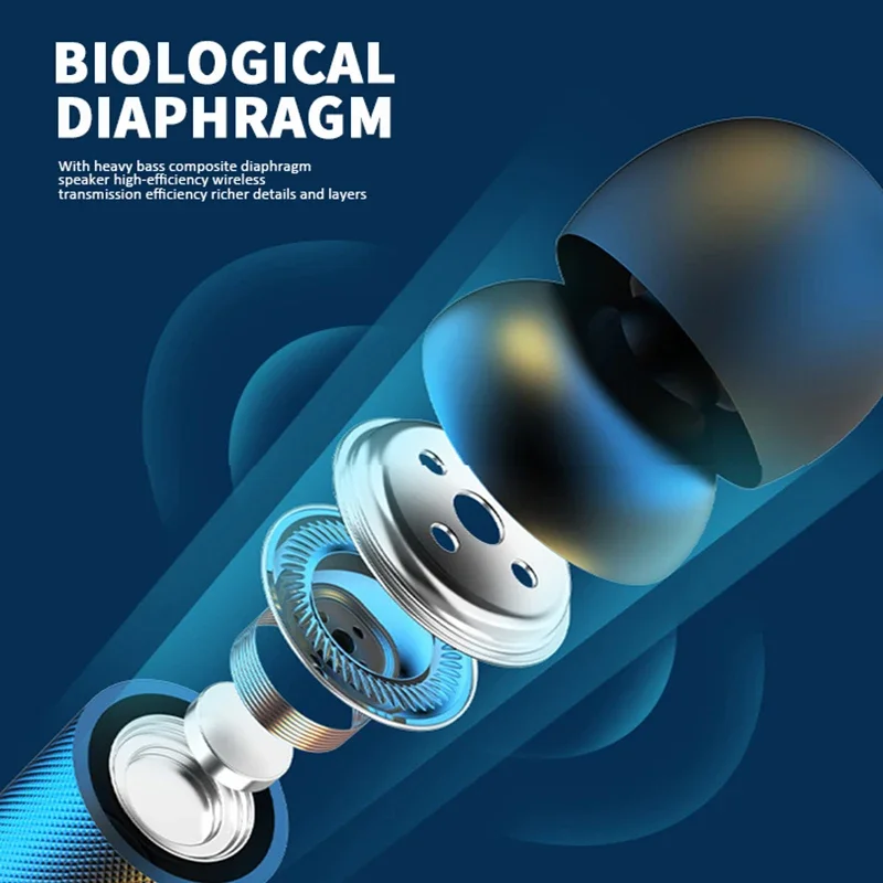 YD08 블루투스 무선 헤드폰, 마그네틱 스포츠 넥밴드, 목에 거는 TWS 이어버드, 무선 블루투스 헤드셋, 마이크 포함