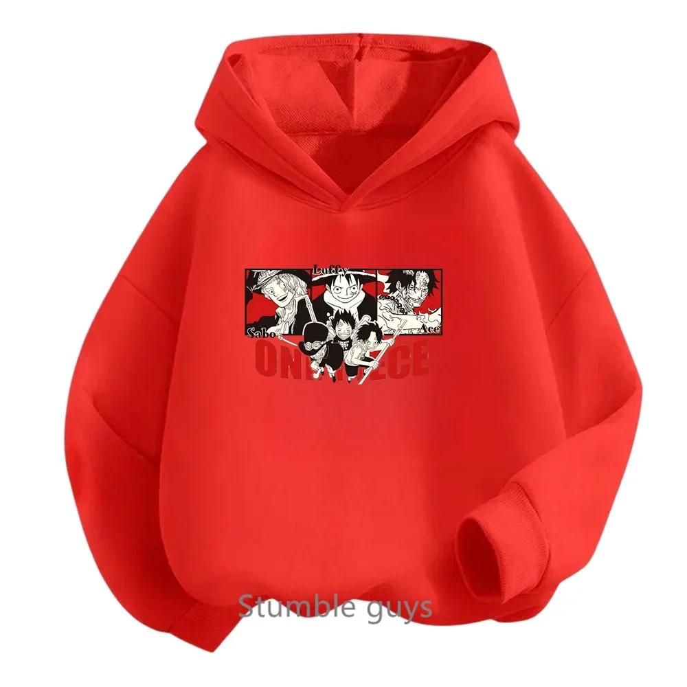 thumbnail image 1 of Ropa para niños, sudadera de una pieza para niños, ropa para niñas, primavera y otoño, sudadera con dibujos animados de Anime Luffy Zoro, traje para adolescentes, camisetas con capucha de Sonic, 1 of 5