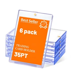 Premium Magnetic Card Holder with Crystal Clear UV Protection (6PCS)