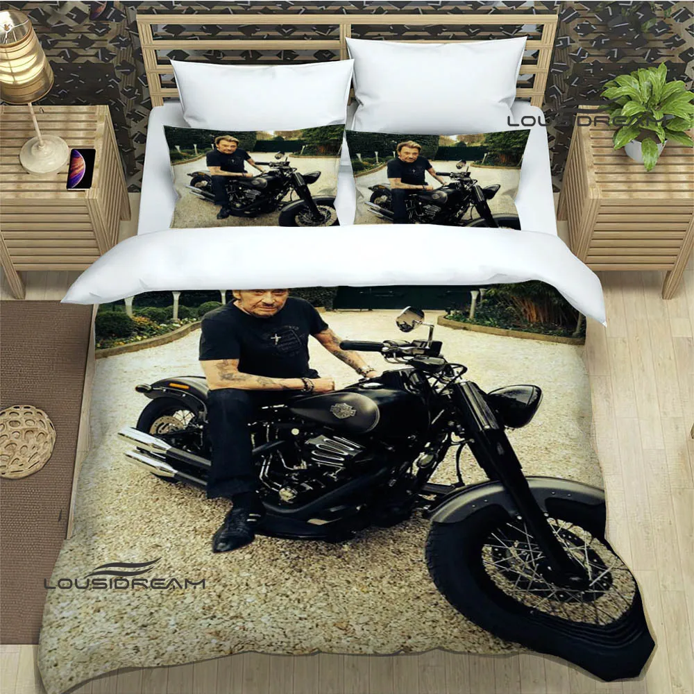 Rock star Johnny Hallyday Bedding Sets exquisite bed supplies set duvet cover bed comforter set bedding set luxury birthday gift 5