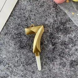 Glitter Crown Design 3D Number Candle for Birthdays and Celebrations (Gold 7)