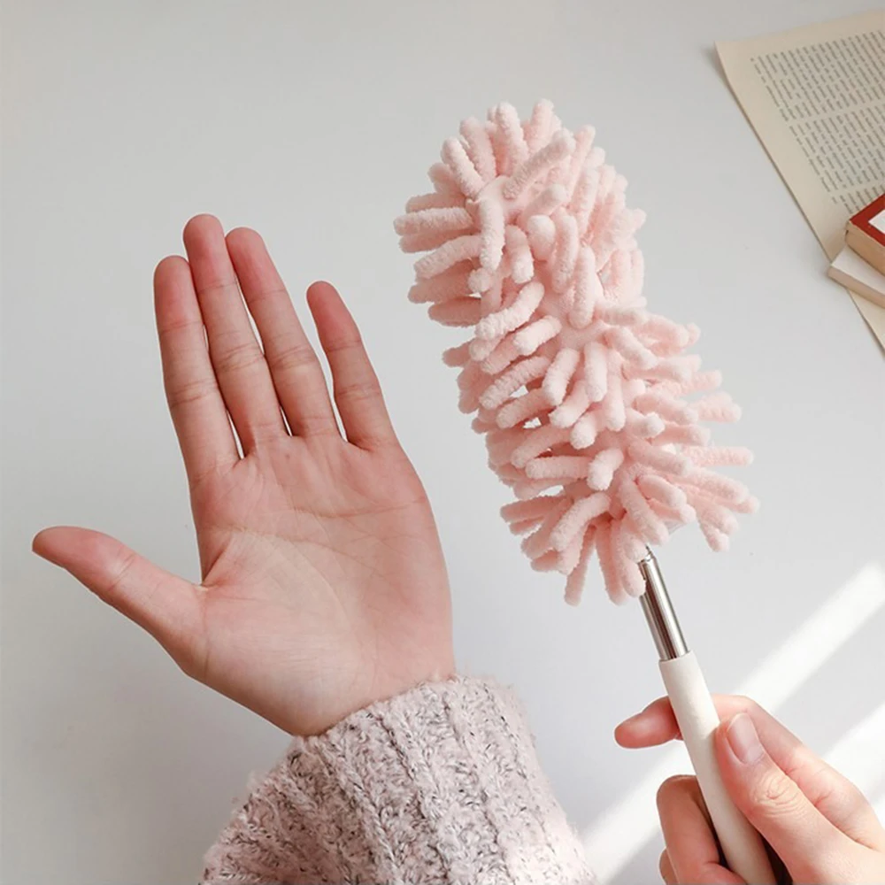1PC Household Feather Duster Retractable Dust Removal Brush