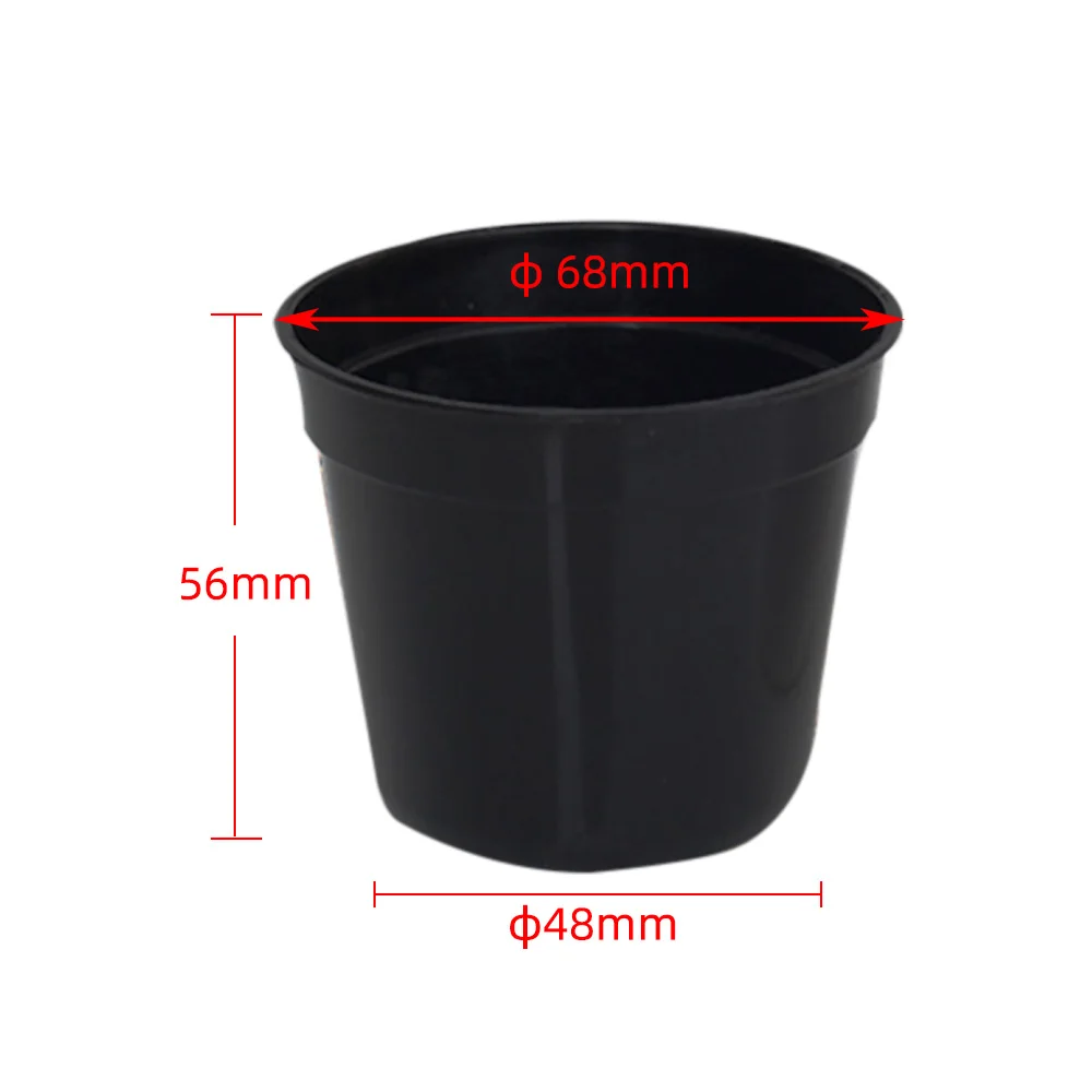 Description Picture 6 of item2Colors 10 Pcs Mini Plastic Round Flower Pot Nursery Home Office Decor Green Artificial Refinement Planter Succulent Garden Tool