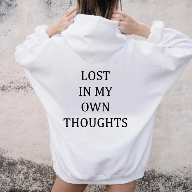 Sudadera con capucha de Lost In My only mujer, jerséis con gráfico de moda, top de algodón puro, Jersey informal, Jersey ajustado - AliExpress