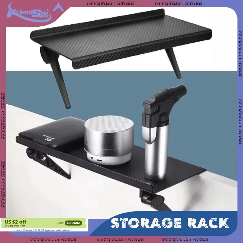 Storage Rack Adjustable Set-Top Box Wall Mount TV Shelves No Drill ABS Plastic CE Certified for TV Router Rack Home Accessories
