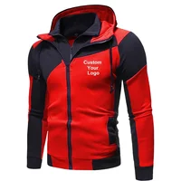 Custom Men's Winter Fleece Jacket - Personalized Zip-Up Hoodie for Men, Warm Long Sleeve Coat for Outdoor Activities & Streetwear Style