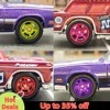 1/64 Model Car Electroplate Wheels with Detachable Tires Five Spoke Refitting Parts for Hot Wheels Matchbox D:11mm+13mm 1 Set 2